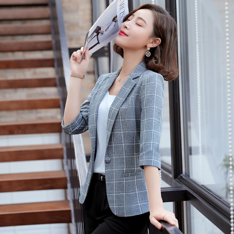 Office Lady Single Breasted Blazer