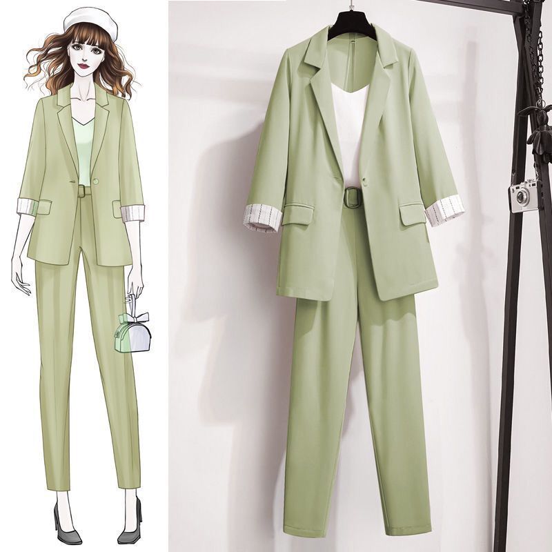 2-piece Jacket and Nine Split Pants