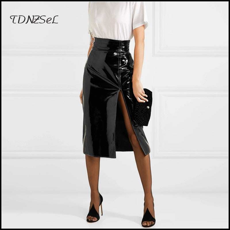 Leather Bodycon Mini Pencil Skirts