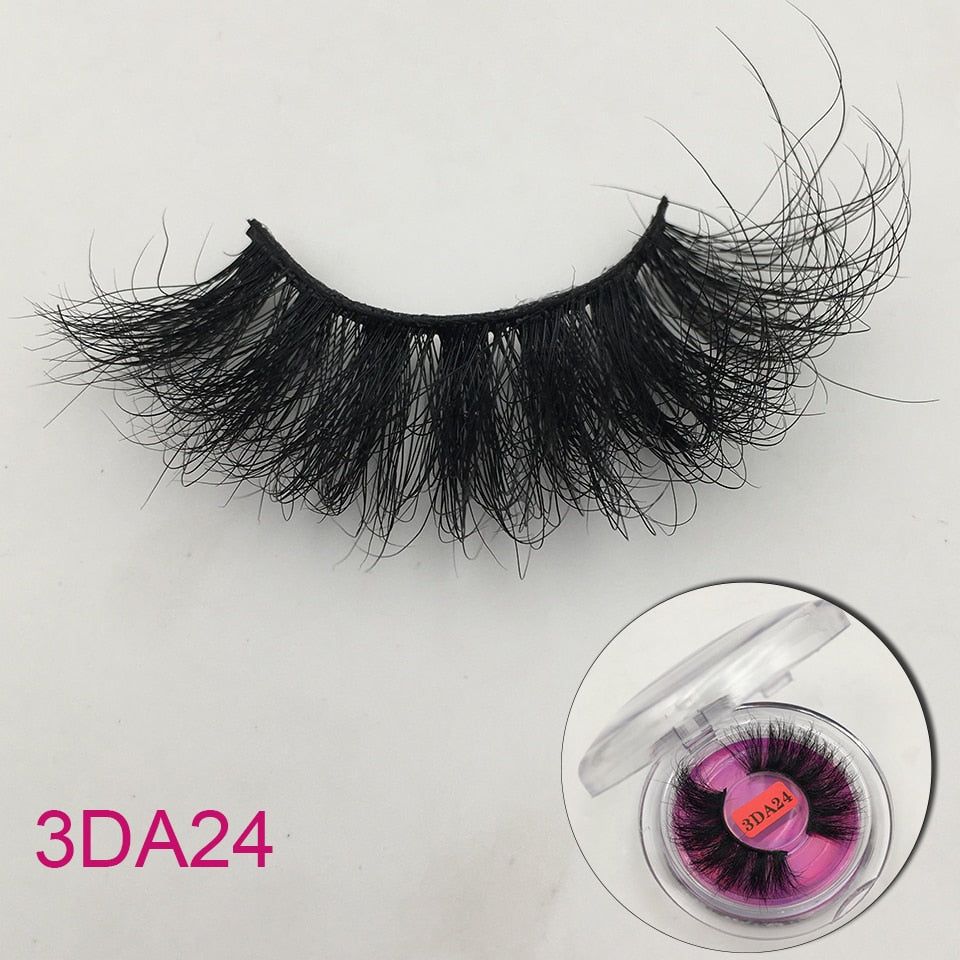 RED SIREN Mink 25mm Fluffy Messy 3D Long Lashes