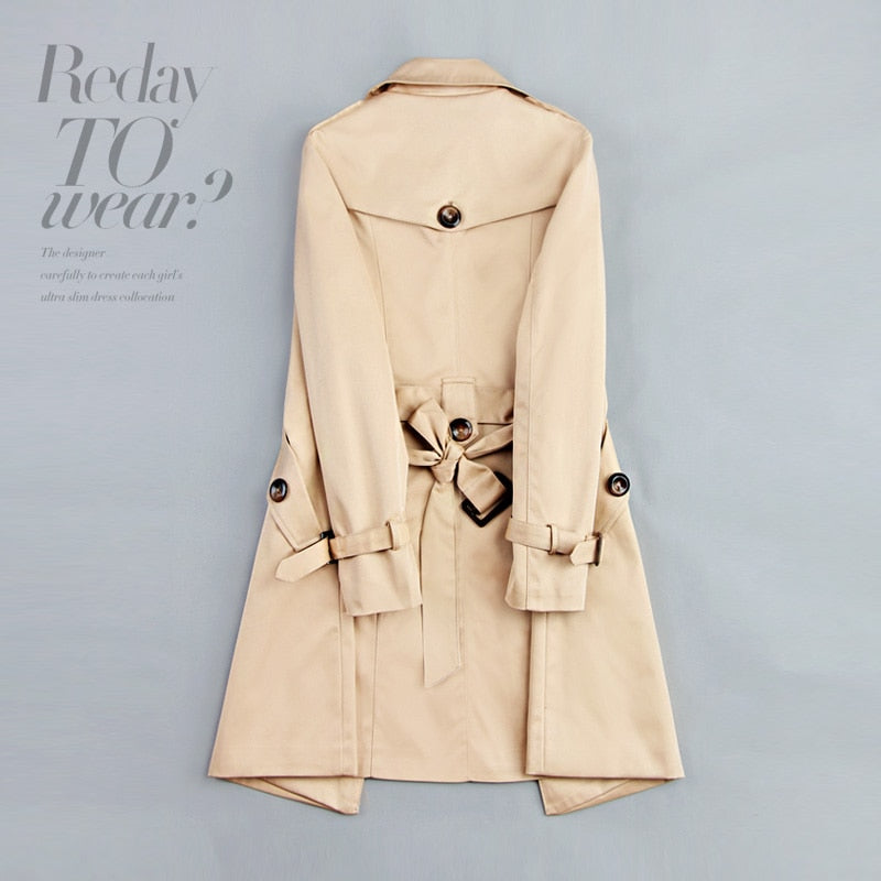 Mid-long Double Breasted Trench Coats