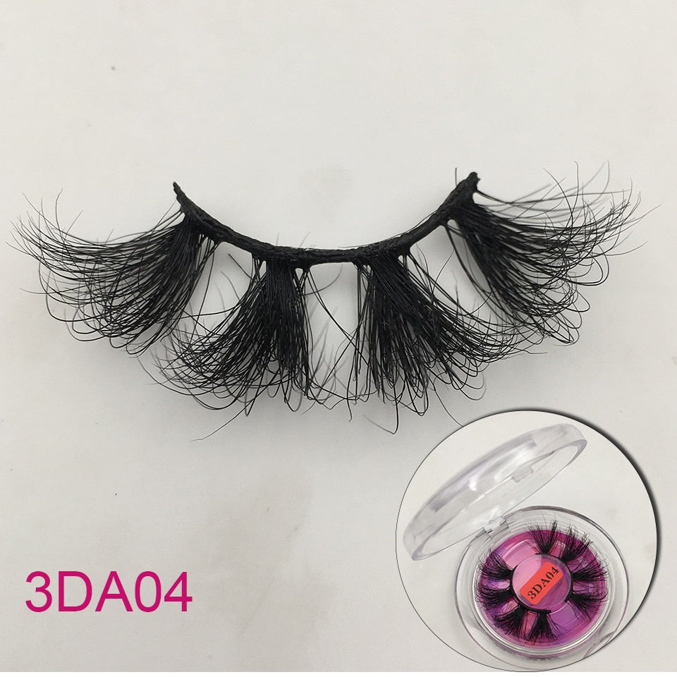 RED SIREN Mink 25mm Fluffy Messy 3D Long Lashes