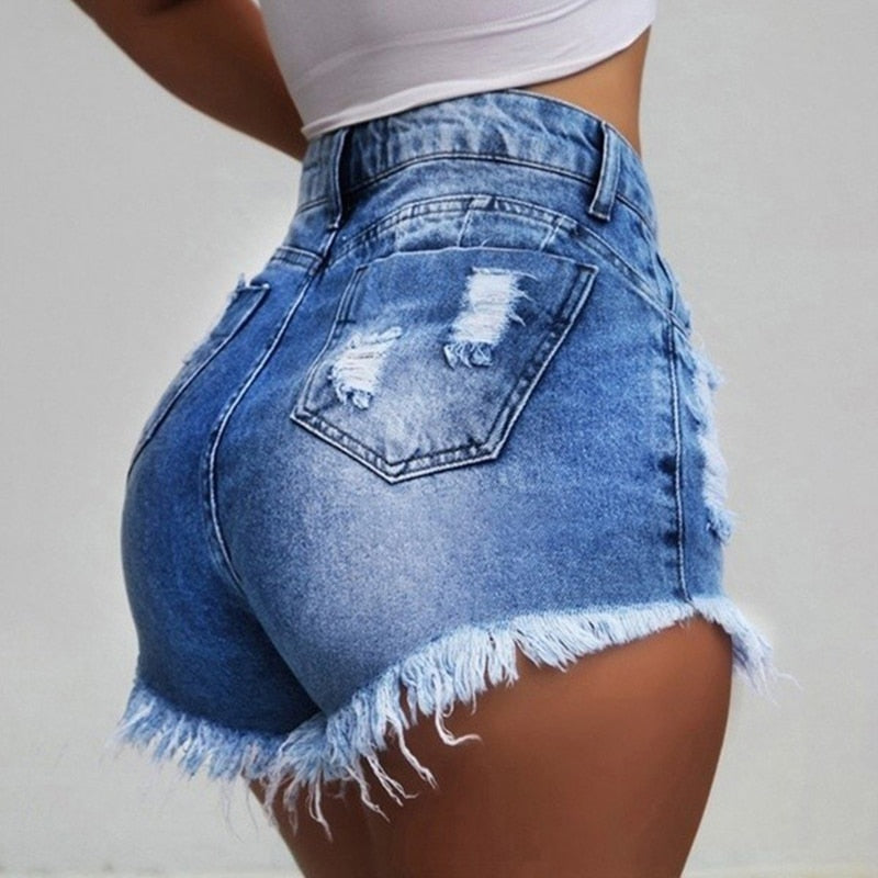 Short High Waist Denim Shorts