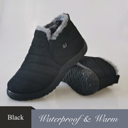 Flat Waterproof Snow Ankle Boots