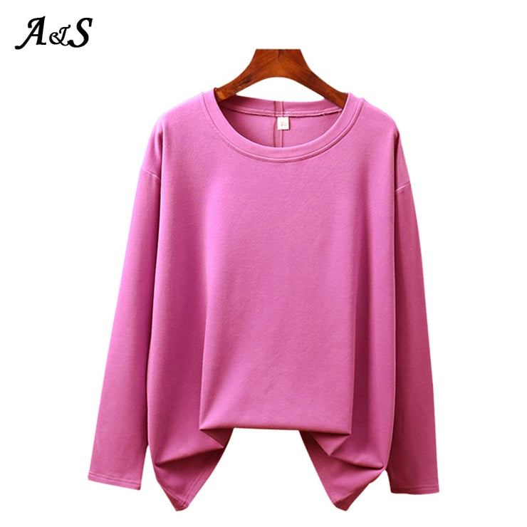 Basic Cotton Long Sleeve Sweater