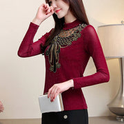 High Collar Lace Blouses