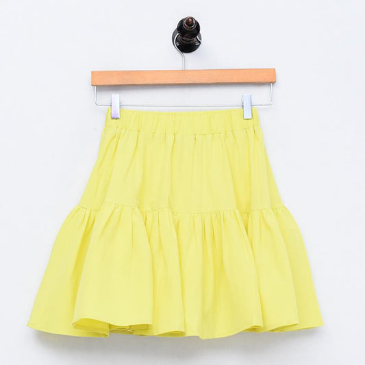 High Waist Ruffles Mini Skirts