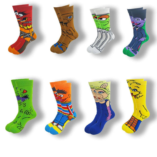 Cartoon Movie Characters Tube Socks