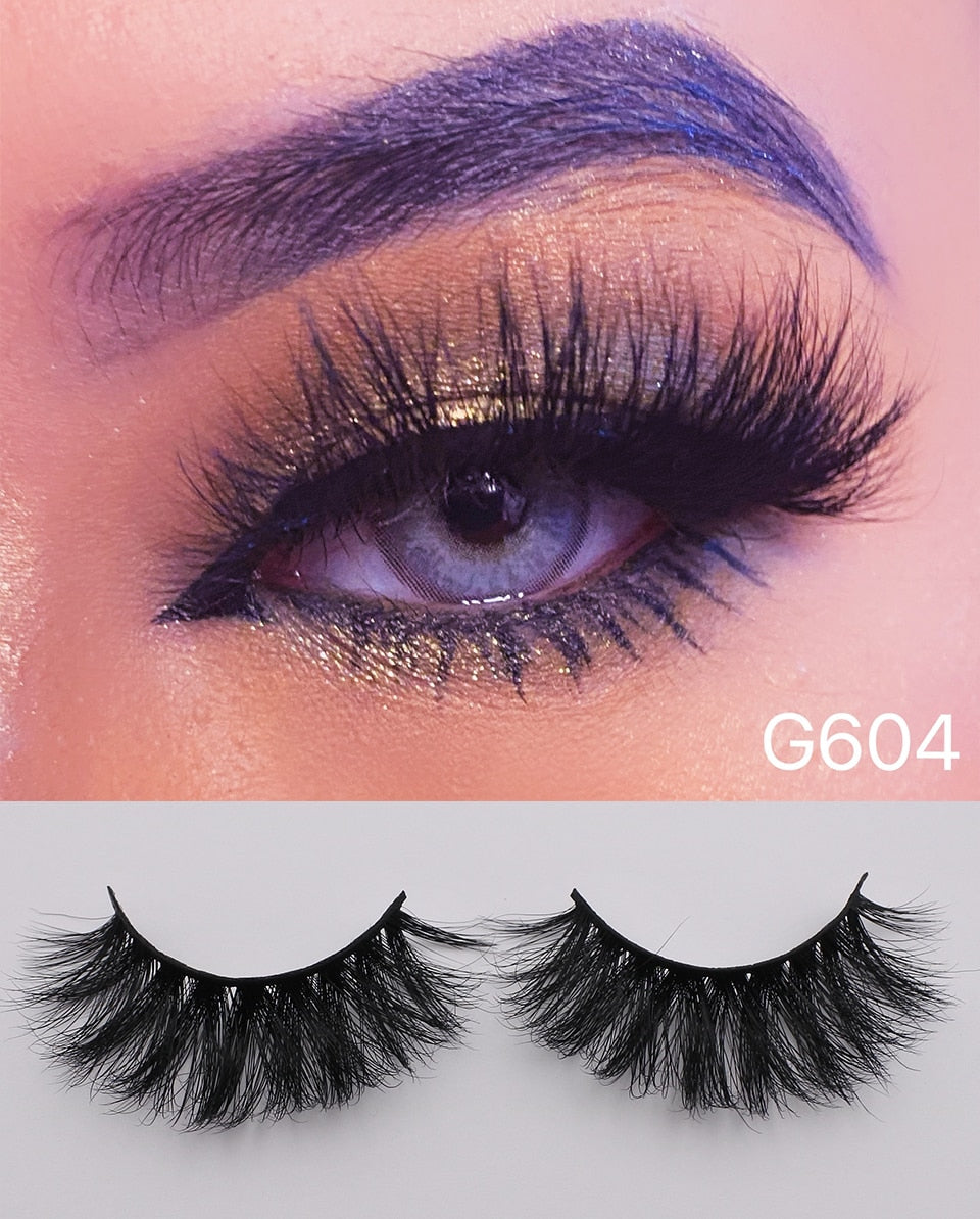 RED SIREN Real Mink Thick Fluffy Wispy Lashes