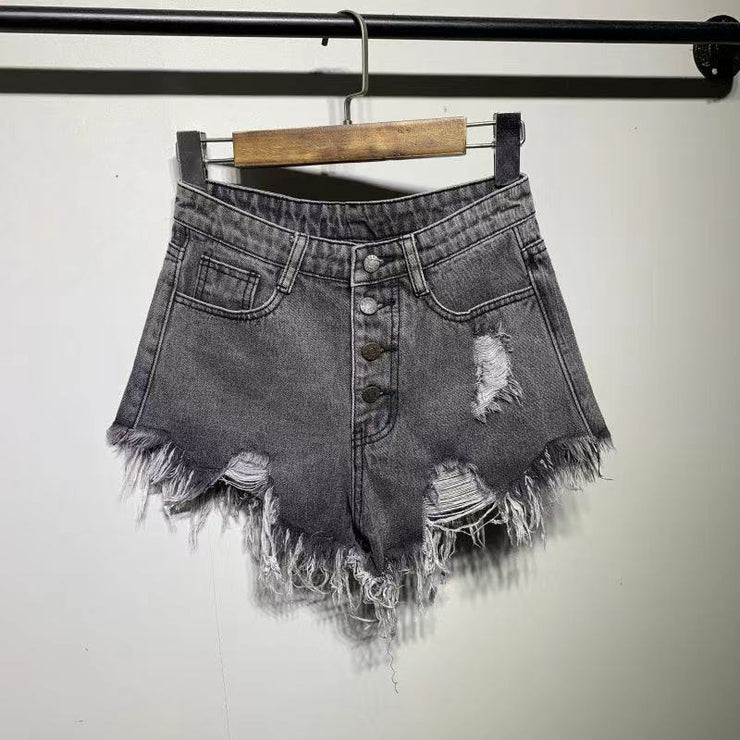 High Waist Denim Booty Shorts