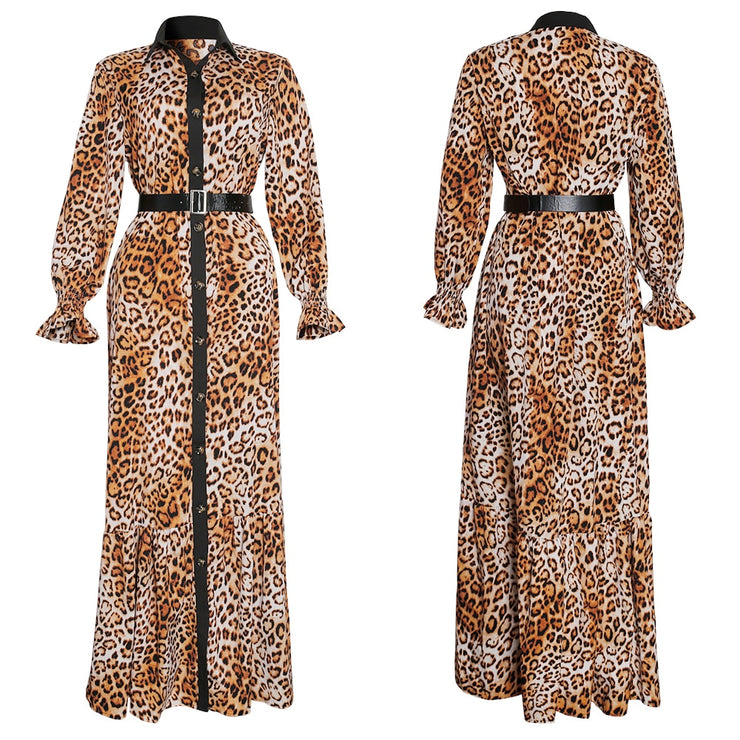 Leopard Print Maxi Dresses