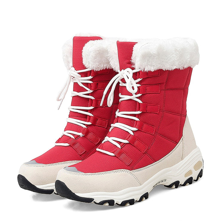 Lace-Up Snow Boots