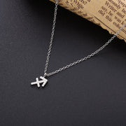 100% Sterling Silver 12 Star Zodiac Sign Pendant Necklaces