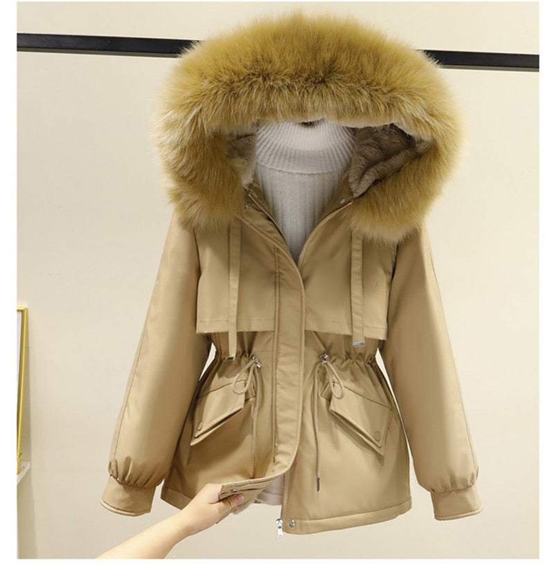 Big Fur Hooded Parka Down Coat