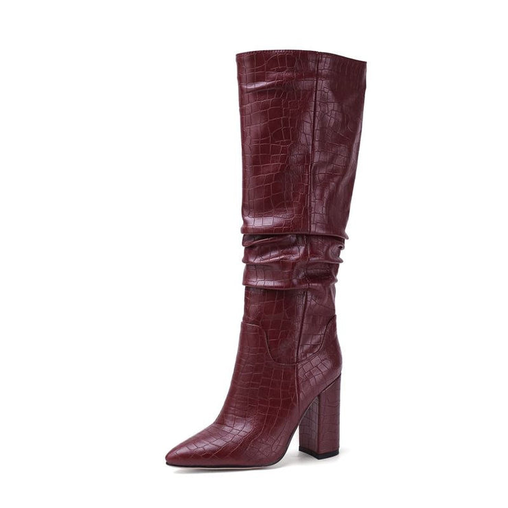 MORAZORA Knee-High Cowboy Boots