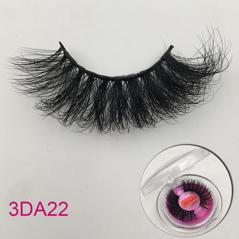 RED SIREN Mink 25mm Fluffy Messy 3D Long Lashes