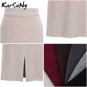 High Waist Split Pencil Skirts