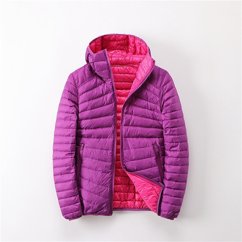 Reversible Down Feather Jacket