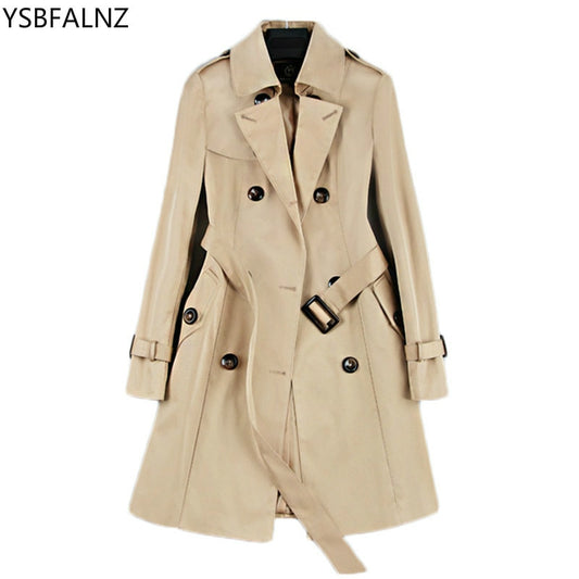 Mid-long Double Breasted Trench Coats