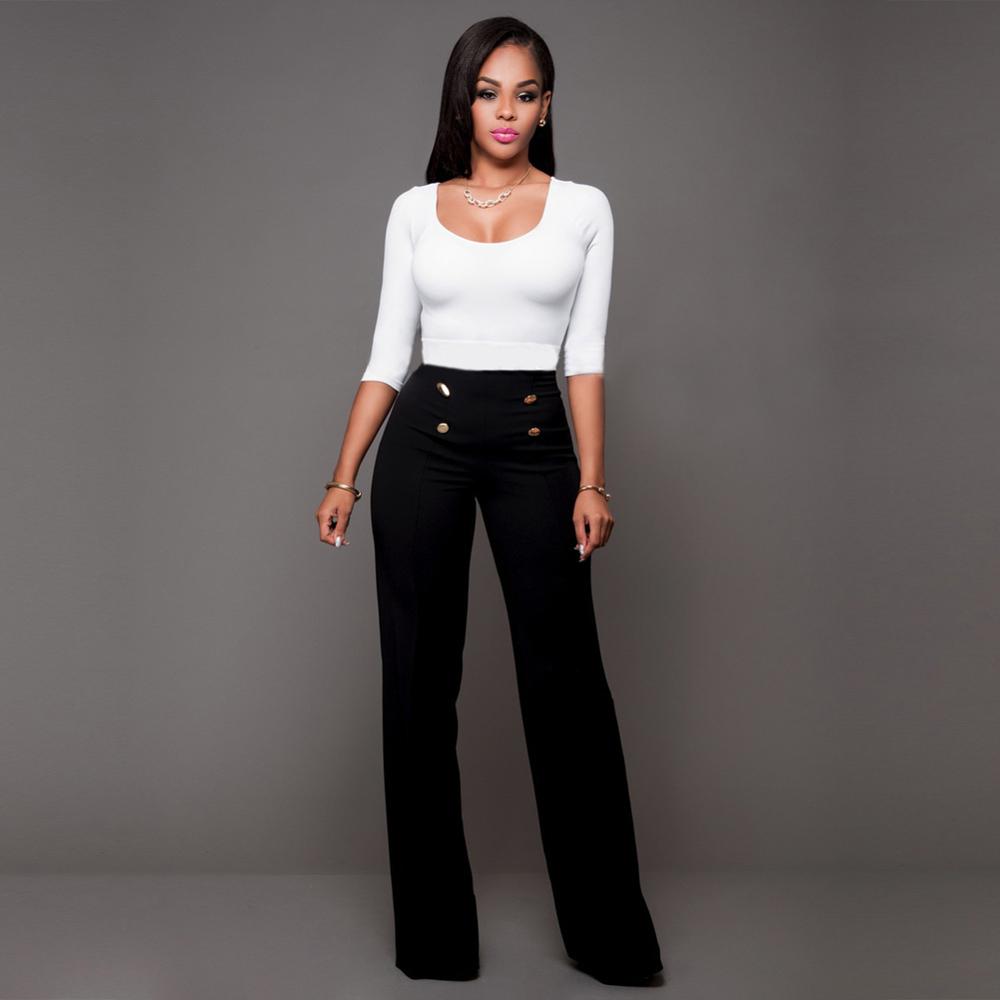 High Waist Long Pants