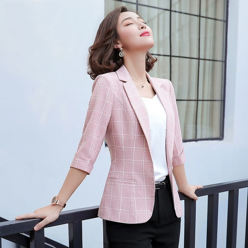 Office Lady Single Breasted Blazer