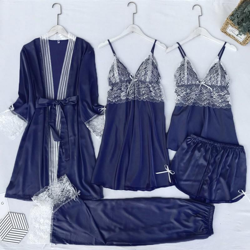 Silky Kimono Bathrobe Sets