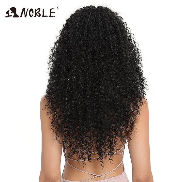 Long Kinky Curly Synthetic Lace Front Wigs