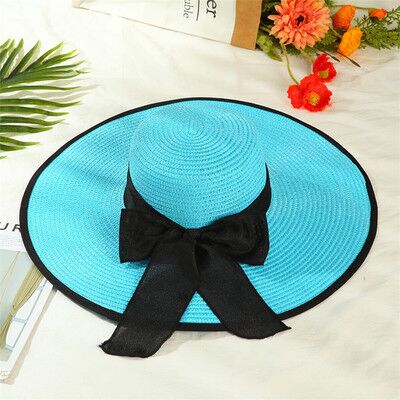 Foldable Big Bow Sun Hat