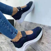 Breathable Wedge Sneakers