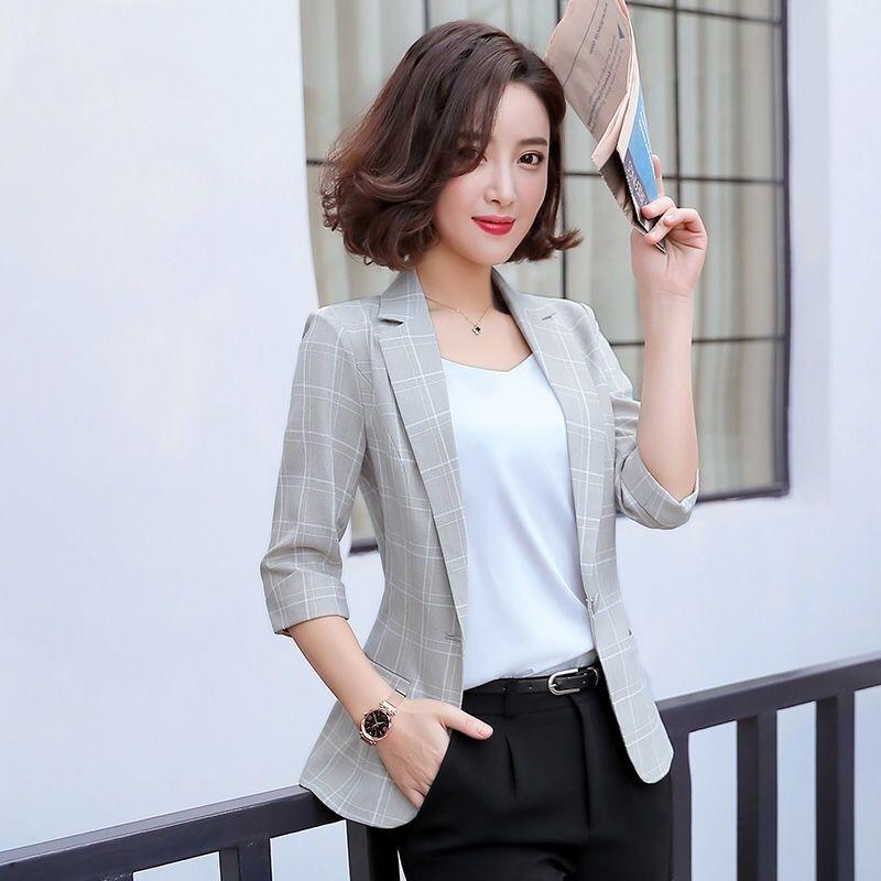 Office Lady Single Breasted Blazer