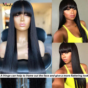 Straight Human Hair Wigs Glue less Brazilian