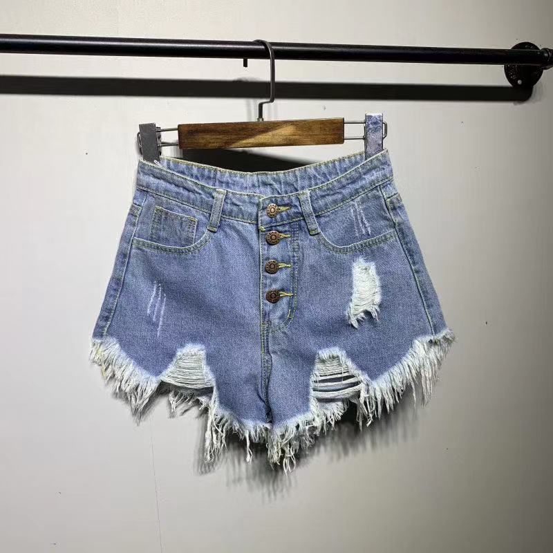 High Waist Denim Booty Shorts