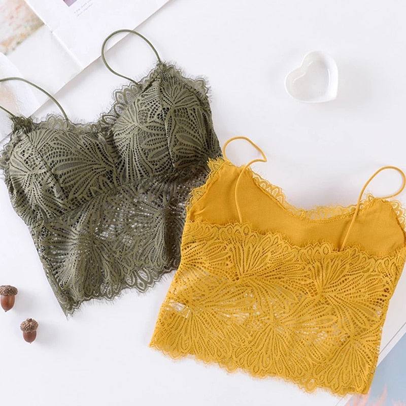 Wire Free Lace Bra Shirt