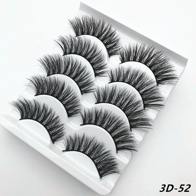 5 Pairs 3D Mink Eyelashes