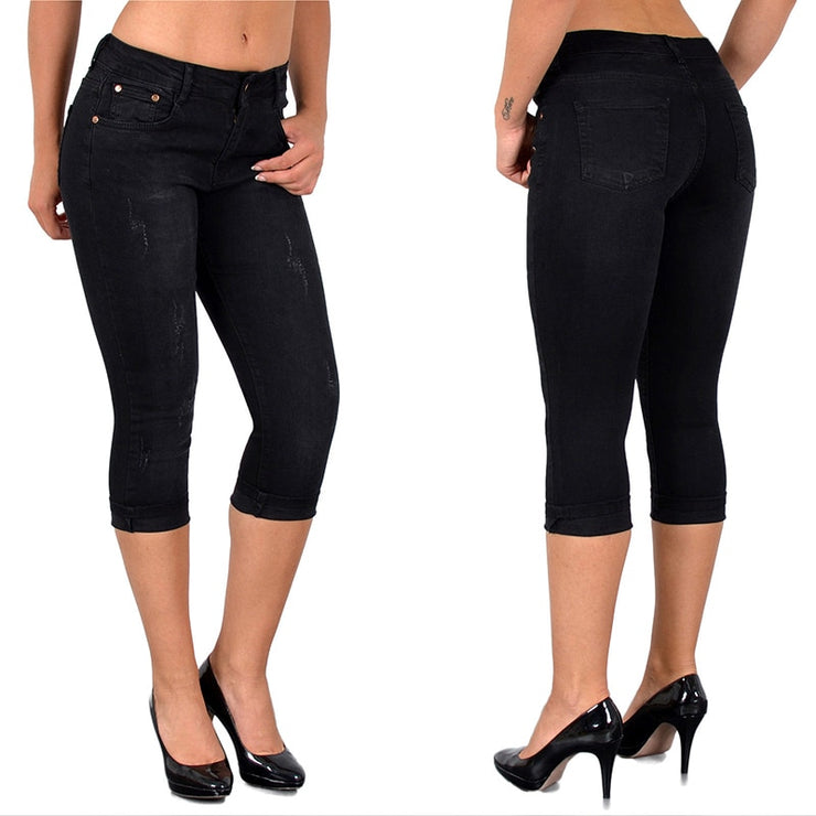 Denim High Waist Elastic Stretch Skinny Pencil Pants