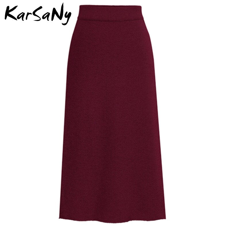 High Waist Split Pencil Skirts