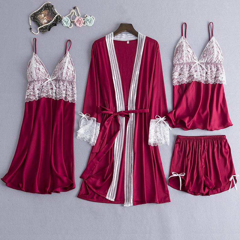 Silky Kimono Bathrobe Sets