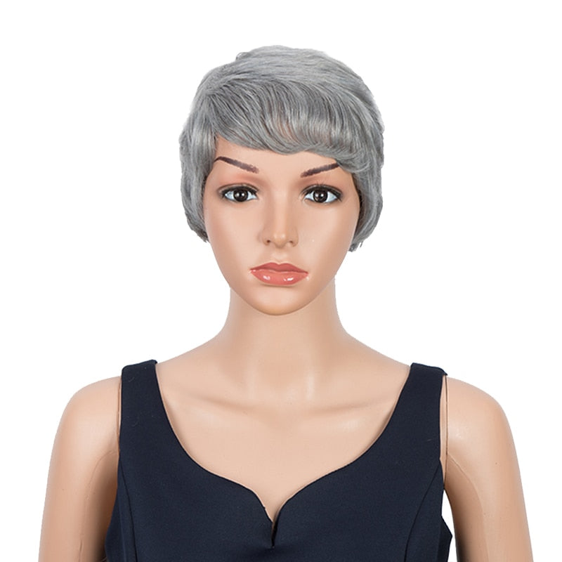 Short Remy Human Hair Wigs