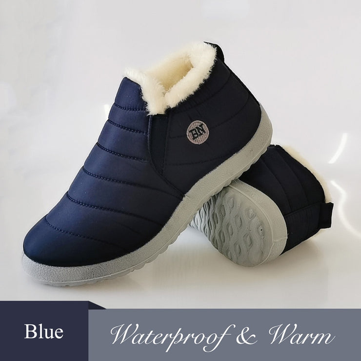 Flat Waterproof Snow Ankle Boots