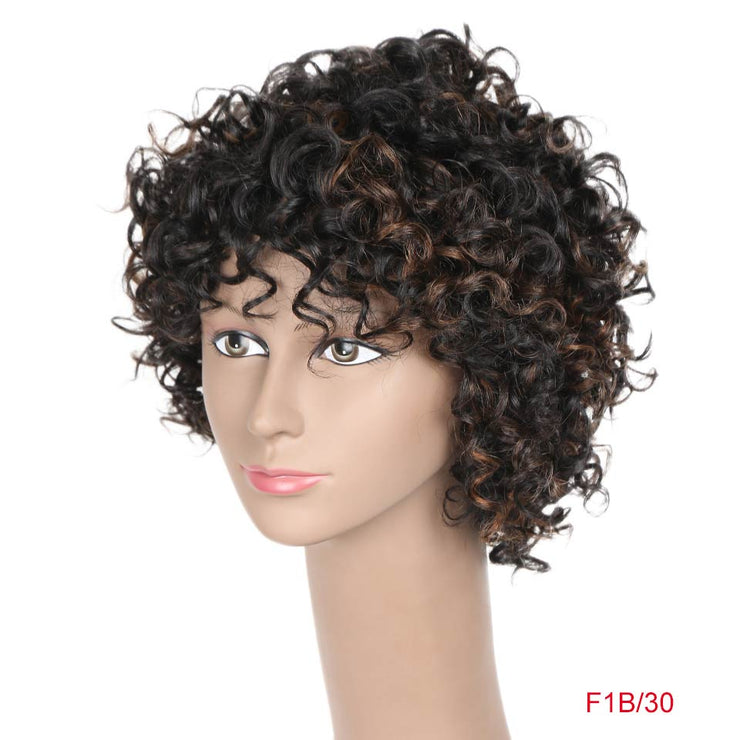 Rebecca Short Loose Curly Human Hair Wigs