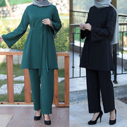 2pc Tops and Wide Leg Pants Suits