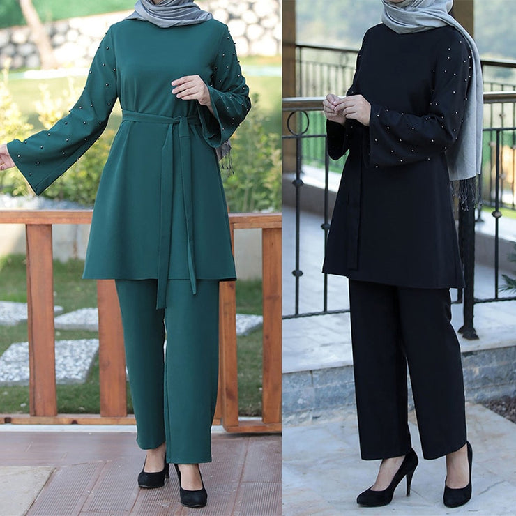 2pc Tops and Wide Leg Pants Suits