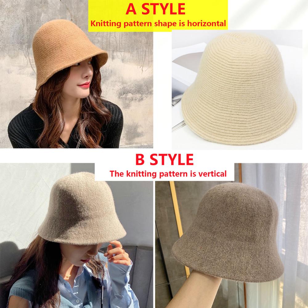 Girls Felt Wool Bucket Hats