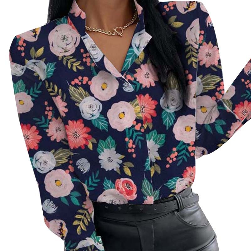 Floral Print OL Blouses