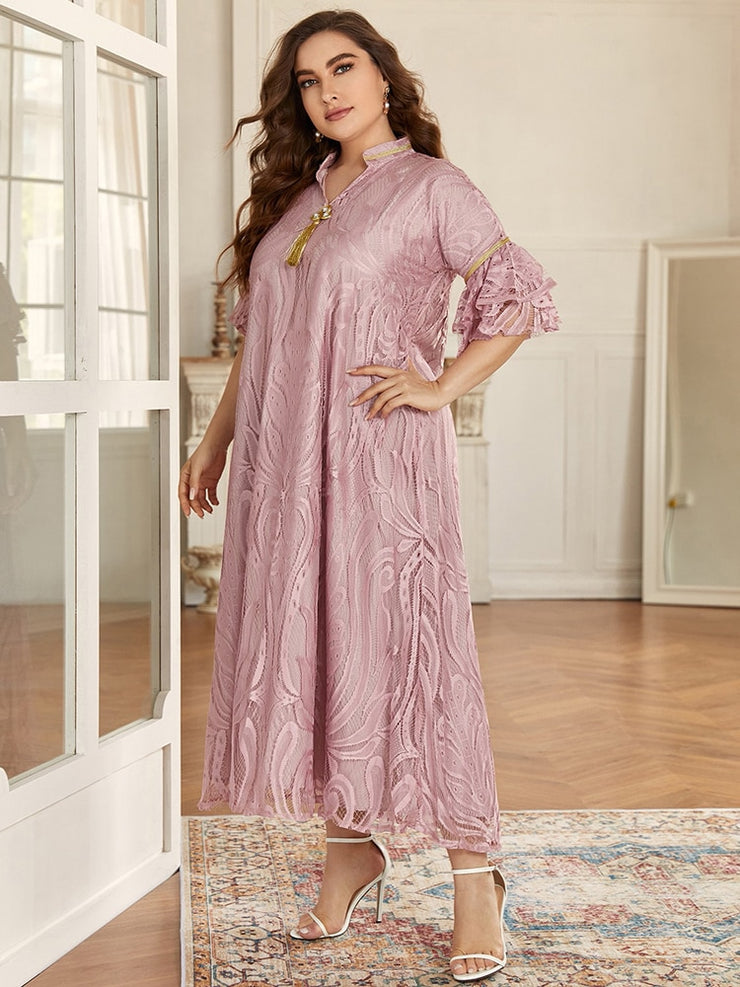 TOLEEN OL Butterfly Sleeve Maxi Dresses