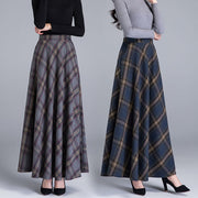 High Waist Wool Maxi Skirts