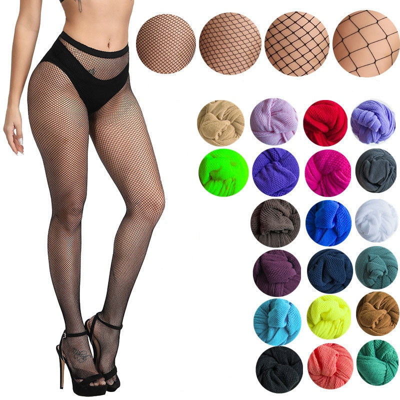 Multicolor Fishnet Stockings