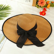 Foldable Big Bow Sun Hat