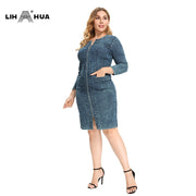 Slim Fit Denim Dress