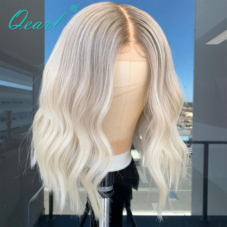 HD Lace Front Human Hair Blond Wigs